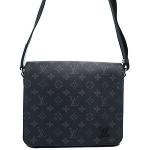 Louis Vuitton Monogram Eclipse Black District NM Shoulder Bag